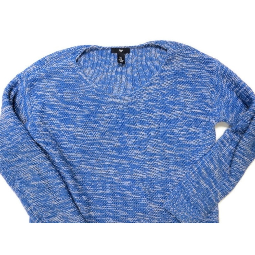 Gap Sweater Womens Medium Marbled Blue Pullover Damselfish Tunic